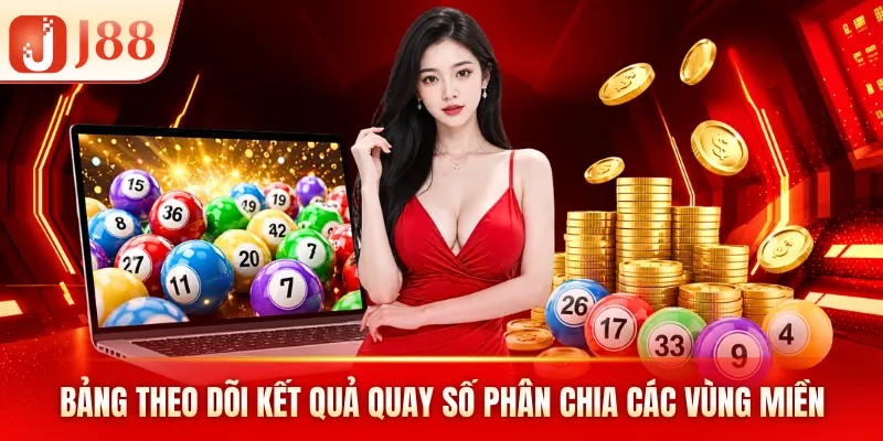 Bảng theo dõi kết quả quay số phân chia các vùng miền