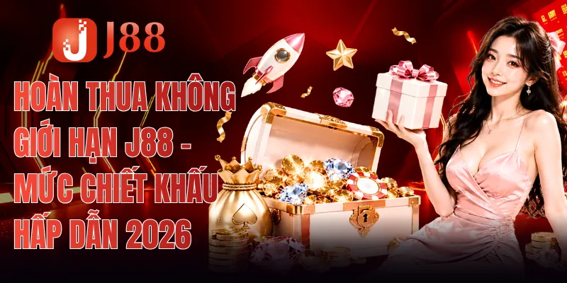 Hoàn Thua Không Giới Hạn J88 -  Mức Chiết Khấu Hấp Dẫn 2026